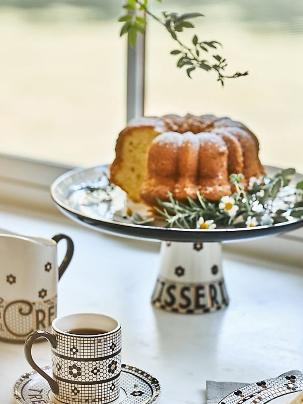 Anthropologie Bistro Tile Cake Stand